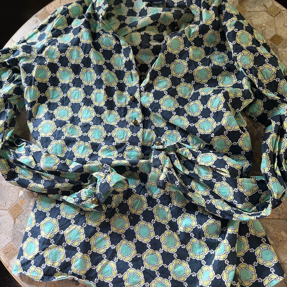 Geometric Patterned Blouse
